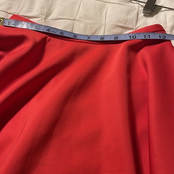 TED BAKER orange pleated‎ skater knee length skirt - Picture 11 of 12
